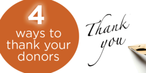 tips to thank donors