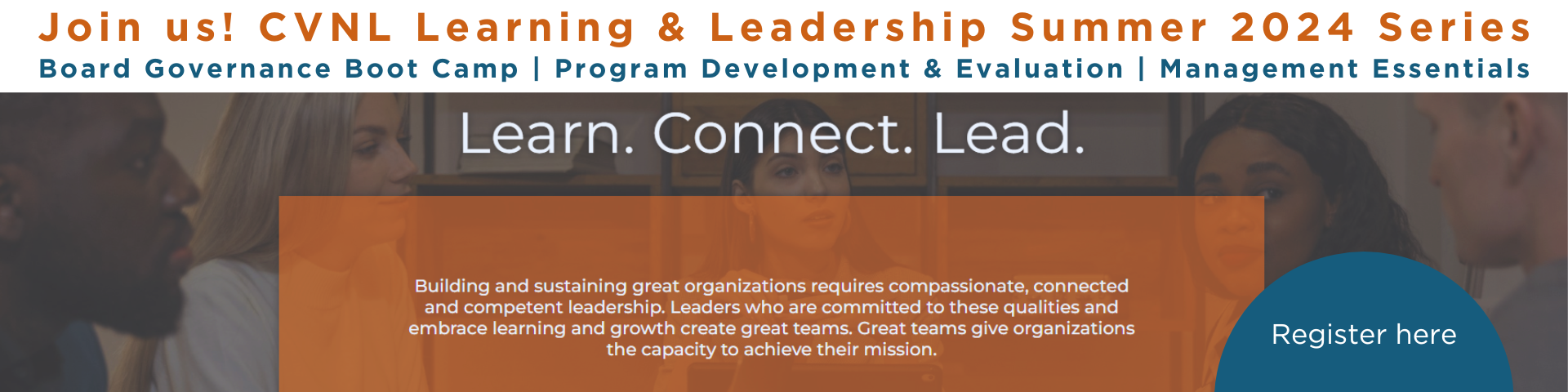 CVNL Learning & Leadership Summer 2024 Professional Development Series