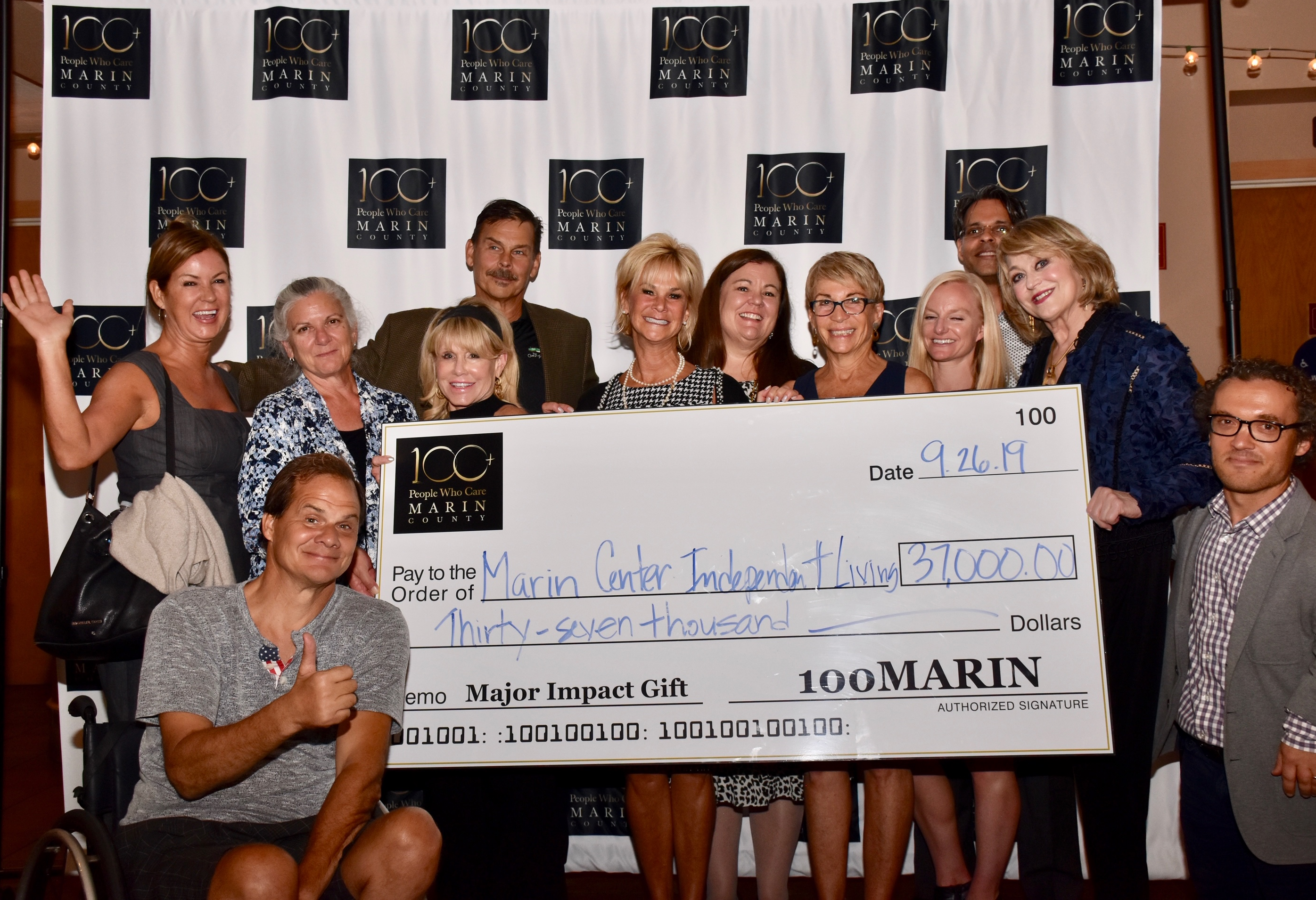 Marin Center for Independent Living 2019 Award Recipient 100MARIN Giving Circle